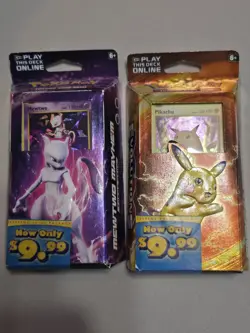 Mewtwo Mayhem and Pikachu Power Theme Deck 2016 Pokemon XY Evolutions SEALED - Image 1
