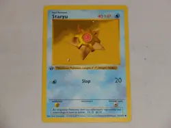 1999 Pokemon Game Base Set 1st Edition Shadowless #65 Staryu - Image 1