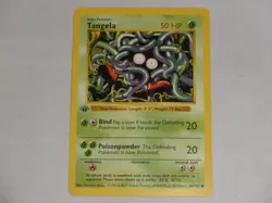 1999 Pokemon Game Base Set 1st Edition Shadowless #66 Tangela - Image 1
