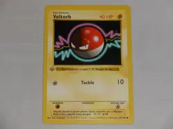 1999 Pokemon Game Base Set 1st Edition Shadowless #67 Voltorb - Image 1