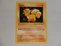 1999 Pokemon Game Base Set 1st Edition Shadowless #68 Vulpix - Image 1