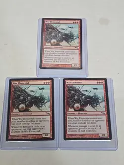 MTG 3x War Elemental Mirrodin Regular, Mirrodin, Never Played, NEAR MINT112/306 - Image 1