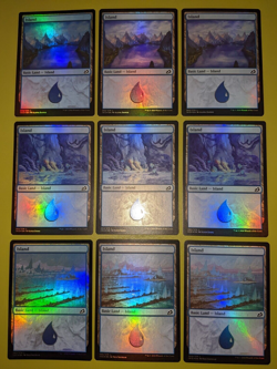 9 FOIL Island Ikoria: Lair of Behemoths 3 of Each Art MTG 9 - Image 1