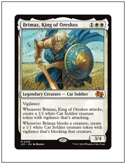 1x Brimaz, King of Oreskos, Foundations Jumpstart, Magic MTG NM - Image 1