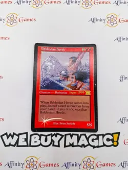 MTG | Balduvian Horde | Prerelease | Foil | Heavily Played | English - Image 1