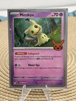 Mimikyu 37/91 | Halloween Trick Or Trade | Cosmos Holo Rare | Pokemon NM - Image 1