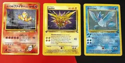 Pokemon Card Lot Of Three Legendary Birds Vintage - Image 2