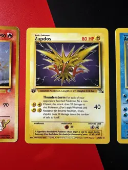 Pokemon Card Lot Of Three Legendary Birds Vintage - Image 4