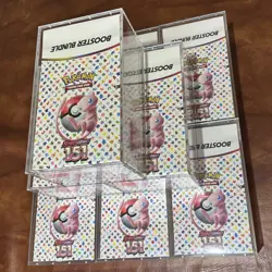 Pokemon Booster Bundle Display **Acrylic Case ** ships in 24 hours - Image 1
