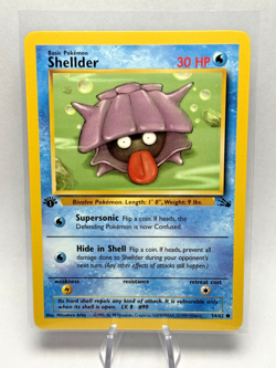 1st Edition Shellder 54/62 Fossil Set Rare Vintage 1999 Pokemon Card - Near Mint - Image 1