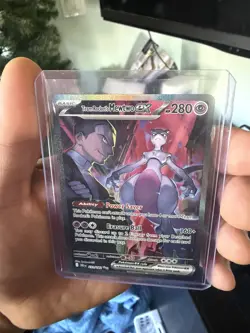 Team Rocket's Mewtwo ex 231/182 SIR - Pokemon Destined Rivals Scarlet Violet - Image 2