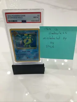 Gyarados 006/102 - Base Set (Shadowless) - Holo - WOTC - Pokemon TCG - PSA 8 - Image 2