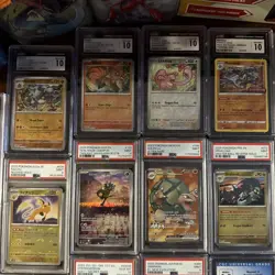 Huge Collection Of Pokemon 50 Graded Cards, Magic, One Piece, Yugioh, Digimon, - Image 2