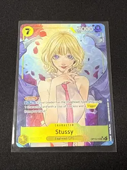 ONE PIECE CARD GAME TCG STUSSY alt art SR Carrying On His Will OP13-110 NM - Image 2