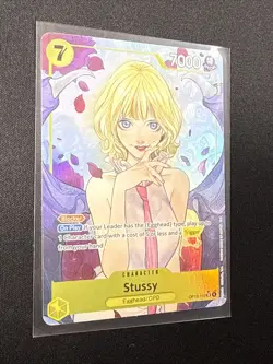 ONE PIECE CARD GAME TCG STUSSY alt art SR Carrying On His Will OP13-110 NM - Image 3