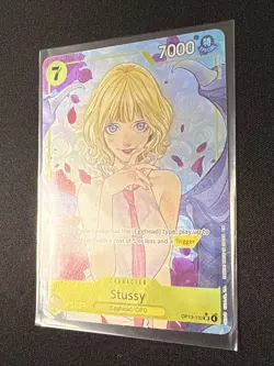 ONE PIECE CARD GAME TCG STUSSY alt art SR Carrying On His Will OP13-110 NM - Image 4