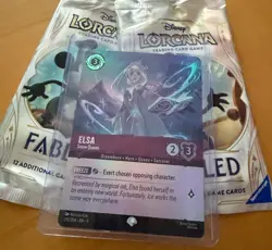 Disney Lorcana Fabled ELSA Snow Queen Epic Foil #210/204 in top loader sleeve - Image 1