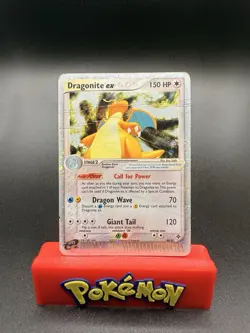 *Damaged* Pokemon TCG Dragonite ex Holo 90/97 EX Dragon Ultra Rare Vintage - Image 1