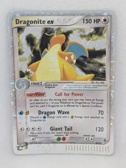 Dragonite ex 90/97 Dragon Holo Ultra Rare Pokemon TCG Nintendo e-reader vintage - Image 1