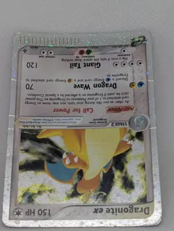 Dragonite ex 90/97 Dragon Holo Ultra Rare Pokemon TCG Nintendo e-reader vintage - Image 4