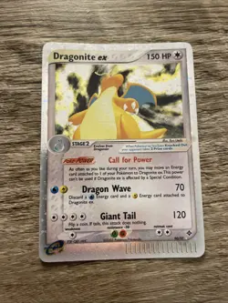 (LP) Pokemon TCG Dragonite EX Dragon 2003 Holo Rare E-Series Card 90/97 - Image 1