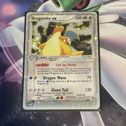*Damaged* Pokemon TCG Dragonite ex Holo 90/97 EX Dragon Ultra Rare Vintage - Image 1