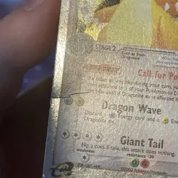 *Damaged* Pokemon TCG Dragonite ex Holo 90/97 EX Dragon Ultra Rare Vintage - Image 4