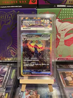Pokemon Umbreon EX SAR 217/187 SV8a Terastal Festival Card Korean Ace 10 - Image 1