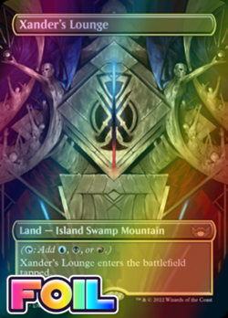 x1 Xander's Lounge SNC MTG 294 FOIL BORDERLESS RARE M/NM 1x - Image 1
