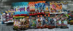 HUGE POKEMON SLEEVED BOOSTER 40 PACK LOT SUN & MOON SWORD & SHIELD & SCARLET VIO - Image 1