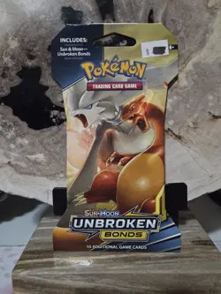 Pokemon Sun And Moon Unbroken Bonds Sleeved Booster Pack Factory Sealed - Image 1
