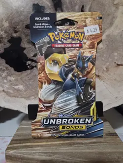 Pokemon Sun And Moon Unbroken Bonds Sleeved Booster Pack Factory Sealed - Image 1