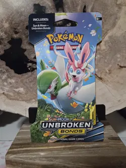 Pokemon Sun And Moon Unbroken Bonds Sleeved Booster Pack Factory Sealed - Image 1