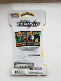 Brand New Pokemon Sun & Moon Team Up Sleeved Booster Pack - Zekrom & Pikachu Art - Image 2