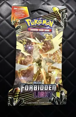 Pokemon TCG: Sun & Moon Forbidden Light Sleeved Booster Pack New Factory Sealed - Image 1