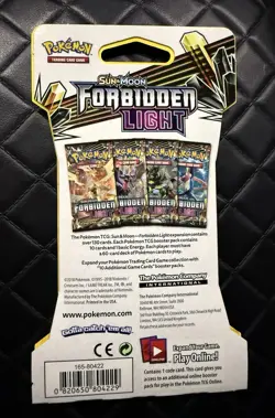 Pokemon TCG: Sun & Moon Forbidden Light Sleeved Booster Pack New Factory Sealed - Image 2