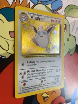 Pokemon TCG Wigglytuff 19/130 Base Set 2 Holo Rare Vintage WOTC LP/NM - Image 2