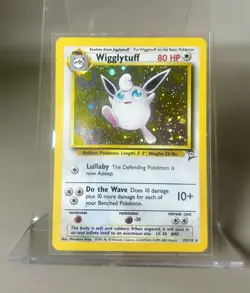 1999 Pokemon Wigglytuff 19/130 Base Set 2 Holo Rare WOTC Vintage - Image 1