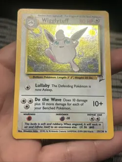 Pokemon TCG WOTC Base Set 2 Wigglytuff 19/130 Holo Rare 2000 Swirl- NM - Image 3