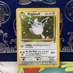 Wigglytuff Base Set 2 19/130 Holo Rare Pokemon TCG Vintage WOTC LP - Image 1