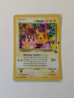 Pokemon Pikachu TCG Celebrations Birthday Promo Holo Card #24 - Image 1