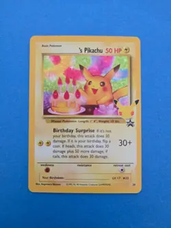 PROMO Birthday Pikachu #24 Celebrations Classic Collection Pokemon TCG - Image 3