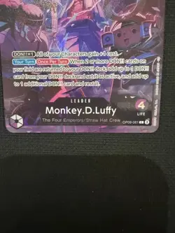 One Piece TCG - Monkey.D.Luffy Alt Art Leader(OP09-061)2nd Anniversary Set EN NM - Image 4