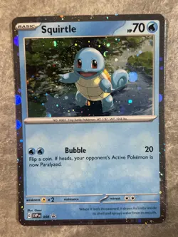 Squirtle 048 (Cosmos Holo) Pokemon Scarlet & Violet Promo Cards Holo Near Mint 2 - Image 1