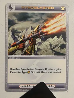 Chaotic Card : Pyroblaster Dawn Of Perim Dop First Edition Rare Battlegear - Image 1