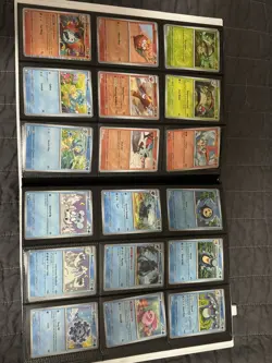 Pokemon Black Bolt/White Flare Binder And Bulk 262 Cards Total - Image 3