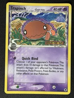 Trapinch 69/101 EX Dragon Frontiers Stamped Reverse Holo Pokemon Card NM - Image 1
