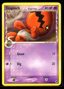 2006 EX - Dragon Frontiers Trapinch #68 Non Holo Pokemon Card - Image 1