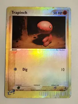 Trapinch 78/97 Reverse Holo Ex Dragon Pokemon Card HP - Image 1