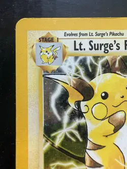 Pokemon Lt. Surge's Raichu Holo Unlimited Rare Gym Challenge 11/132 (HP) - Image 2